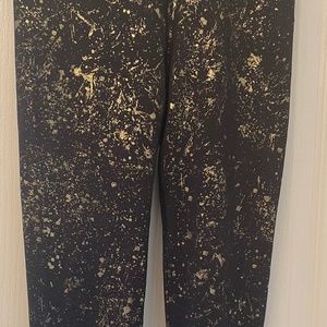 Lululemon Iviva Gold Foil Leggings. Size 12.